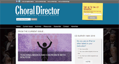 Desktop Screenshot of choraldirectormag.com
